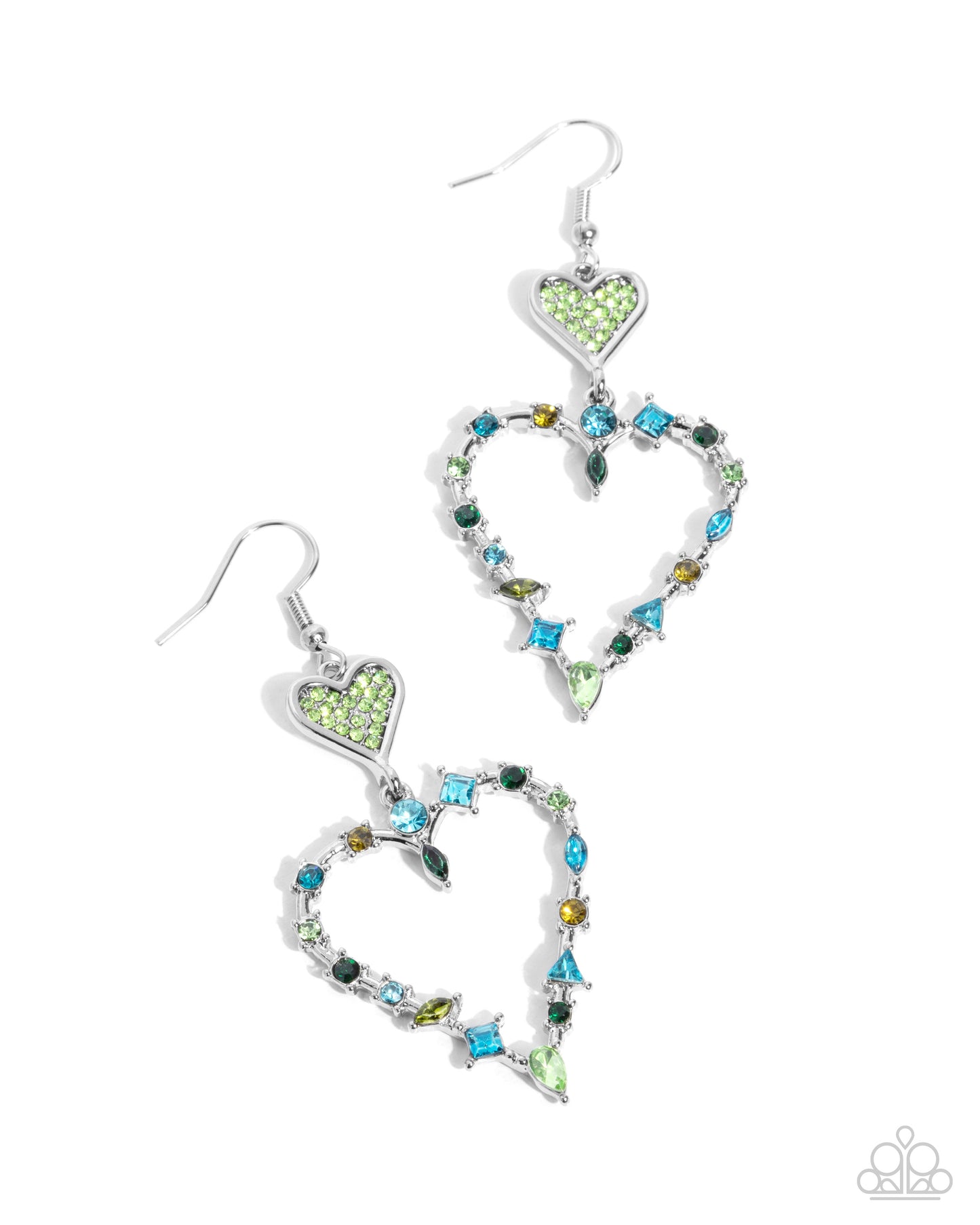 Parallel Passion Green Earrings Paparazzi