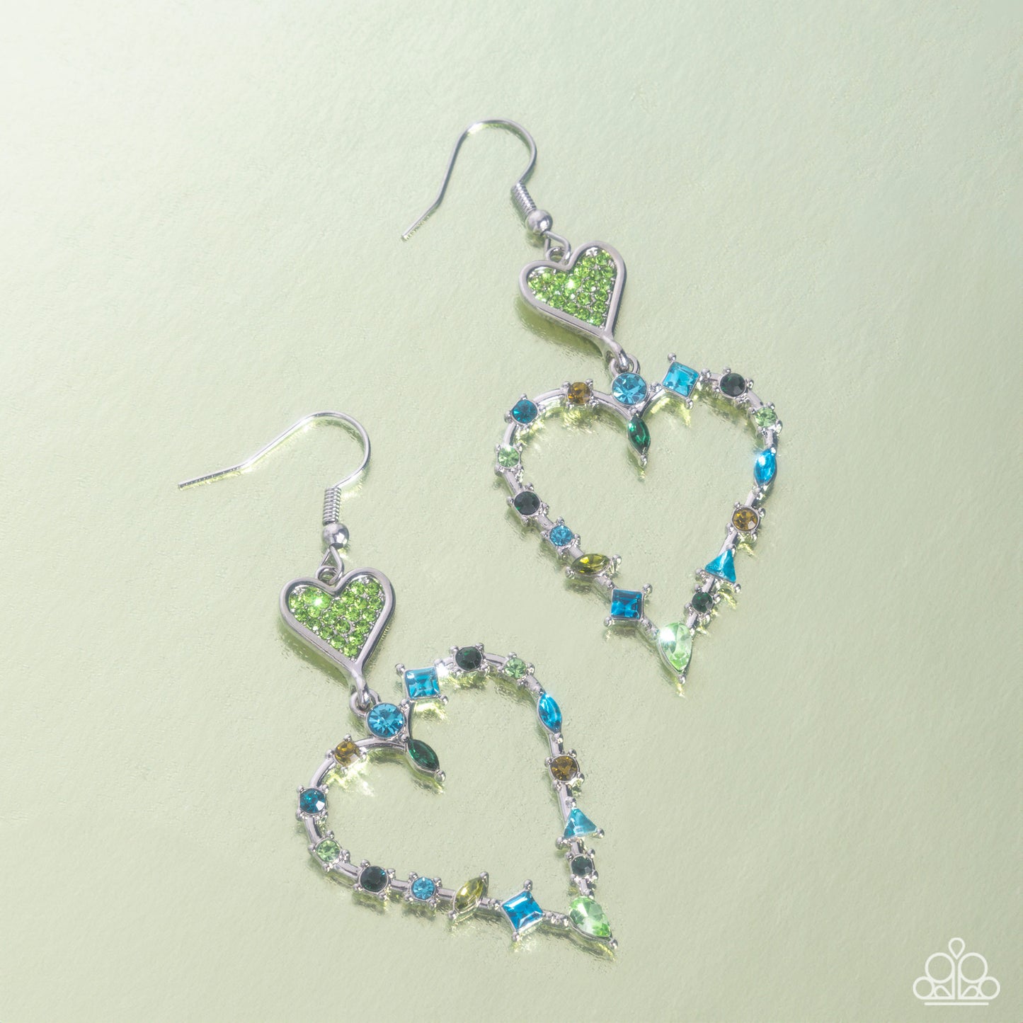 Parallel Passion Green Earrings Paparazzi