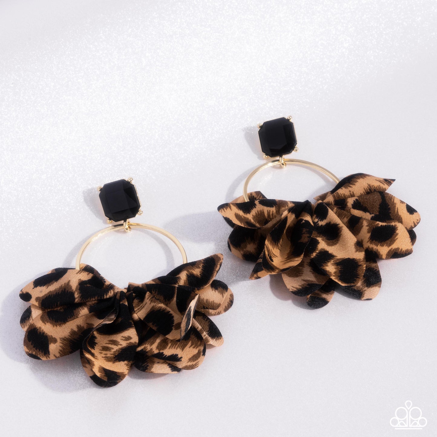 Charming Cheetah Gold Earrings Paparazzi