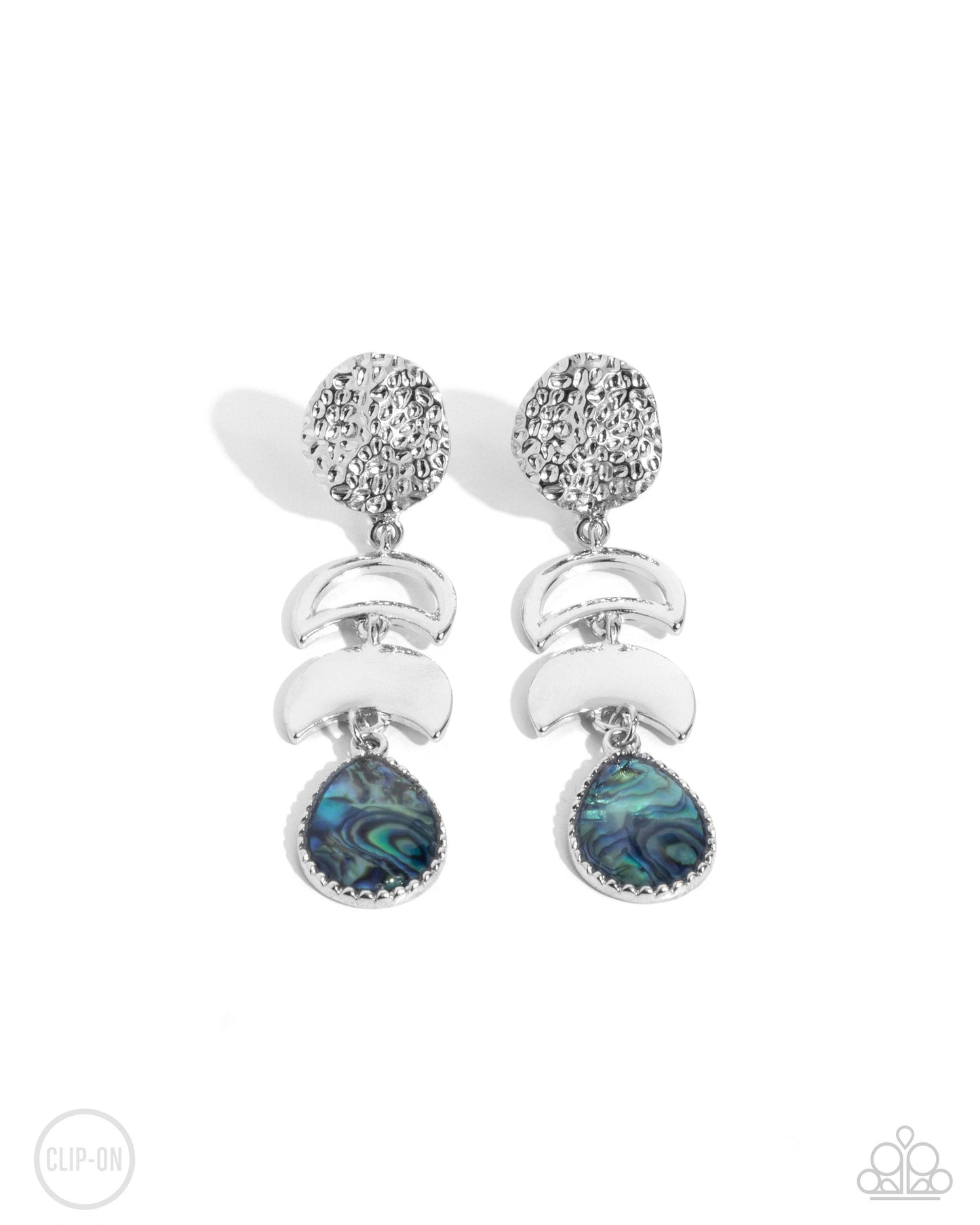 Celestial Character Blue Clip-On Earrings Paparazzi