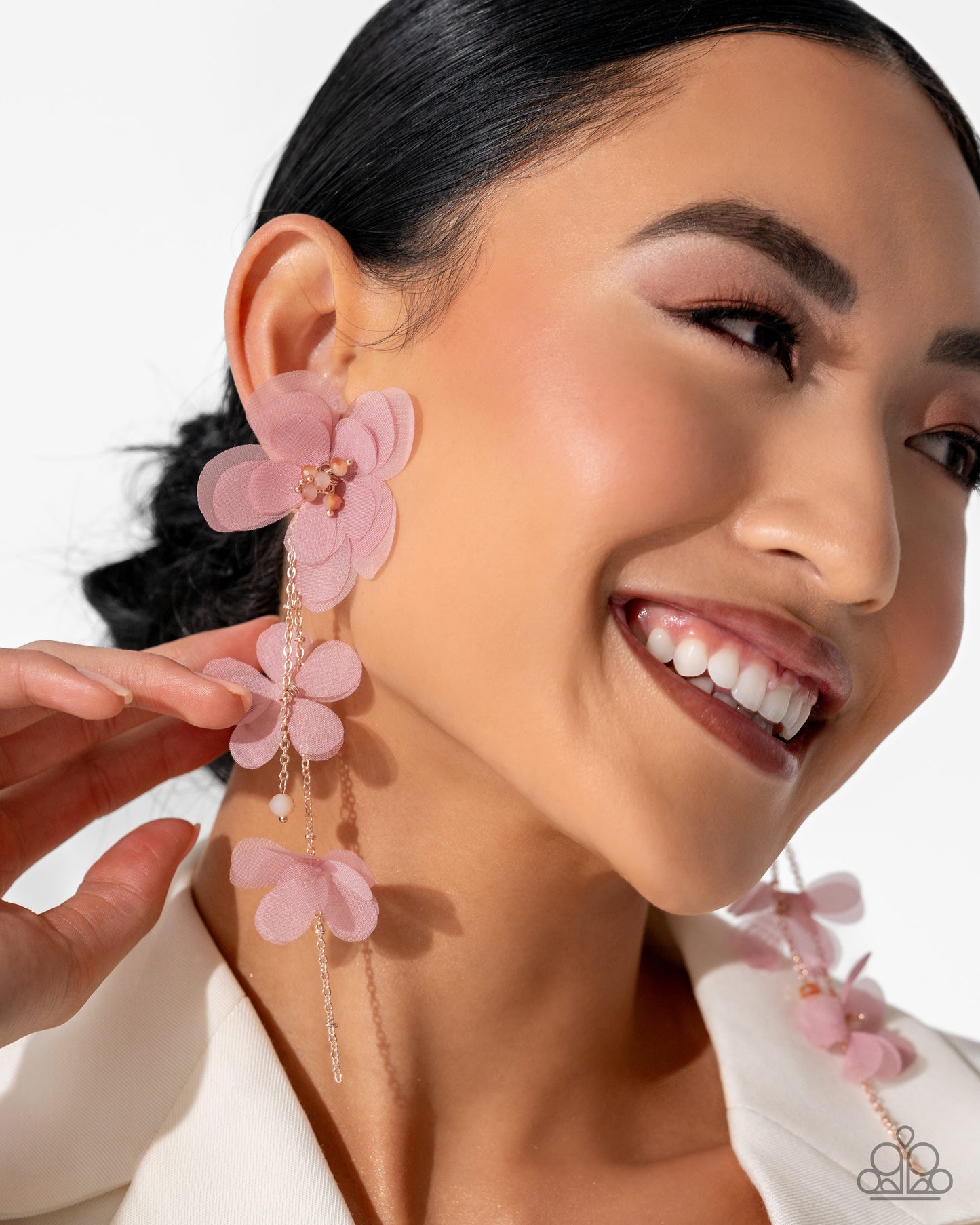 Balletcore Pink Post Earrings Paparazzi