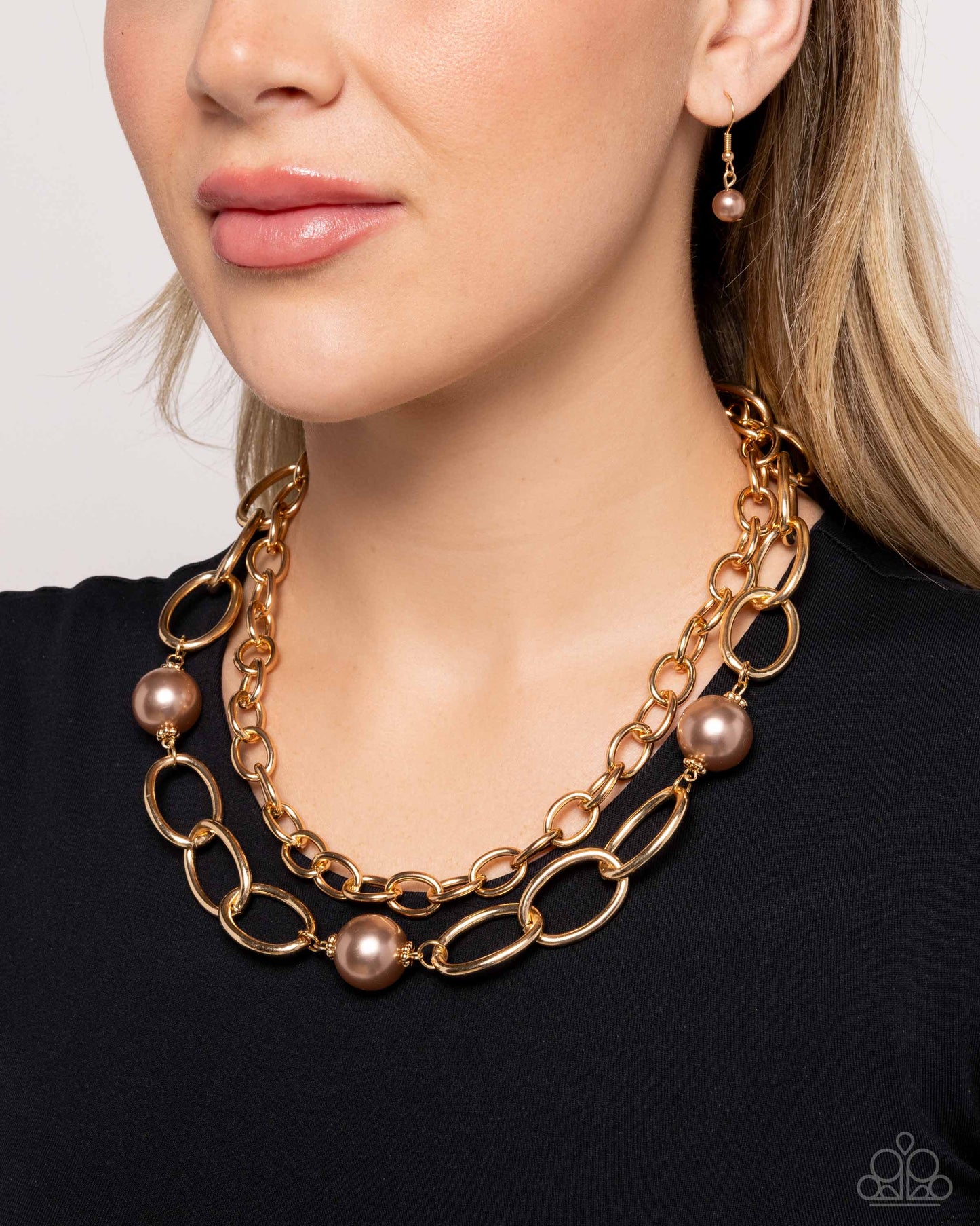 Top of My List Brown Necklace Paparazzi