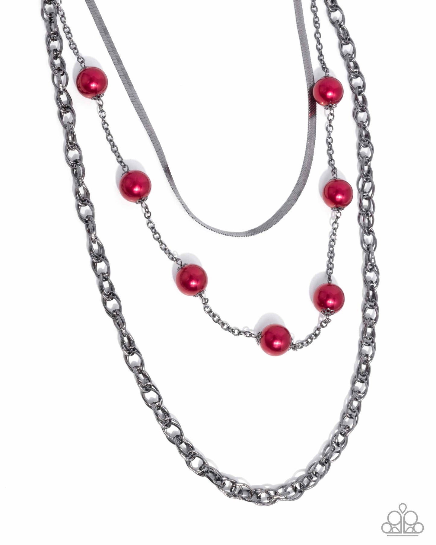 High-Class Haute Red Necklace Paparazzi