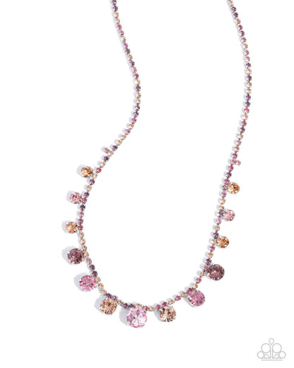 Colorful Countess Pink Necklace Paparazzi