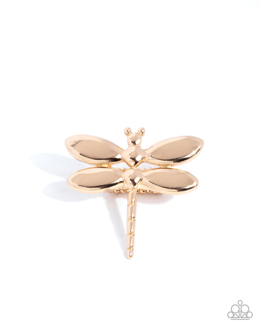 Durable Dragonfly Gold Ring Paparazzi