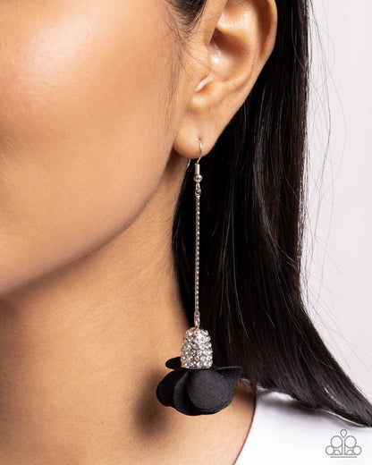 Drop Dead Dazzle Black Earrings Paparazzi