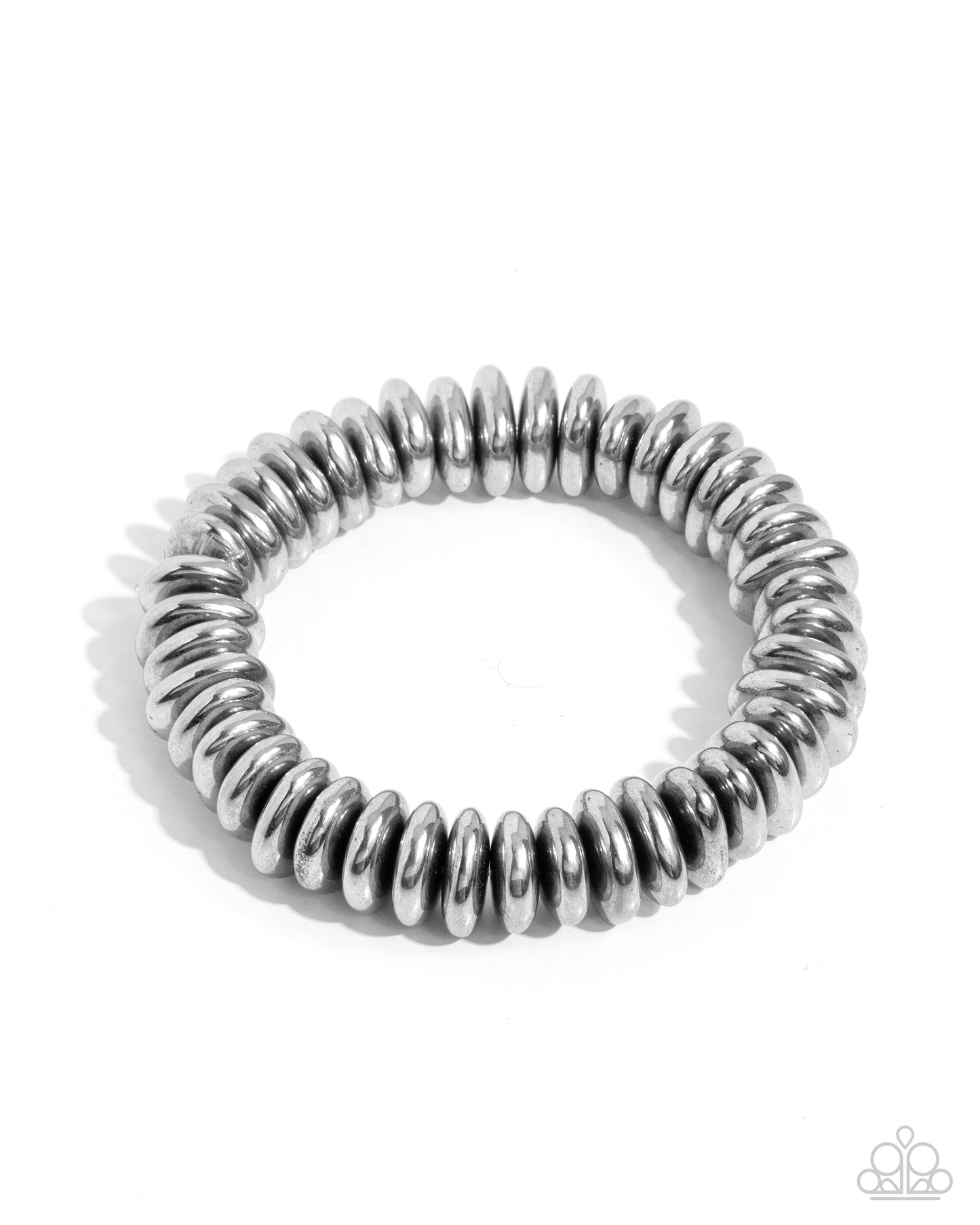 Dynamic Discs Silver Bracelet Paparazzi