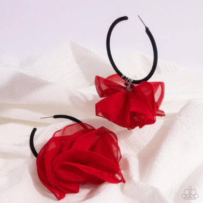 Passionate Promenade Red Earrings Paparazzi