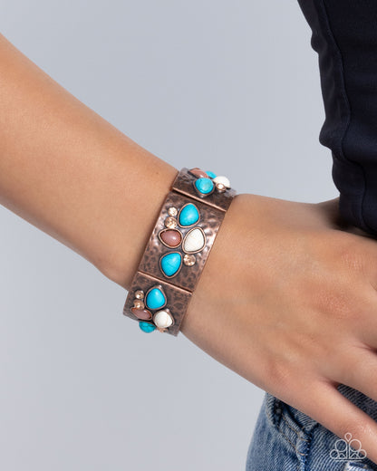 Folksy Fame Copper Bracelet Paparazzi