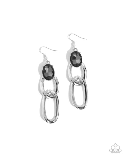 Lavish Loyalty Silver Earrings Paparazzi