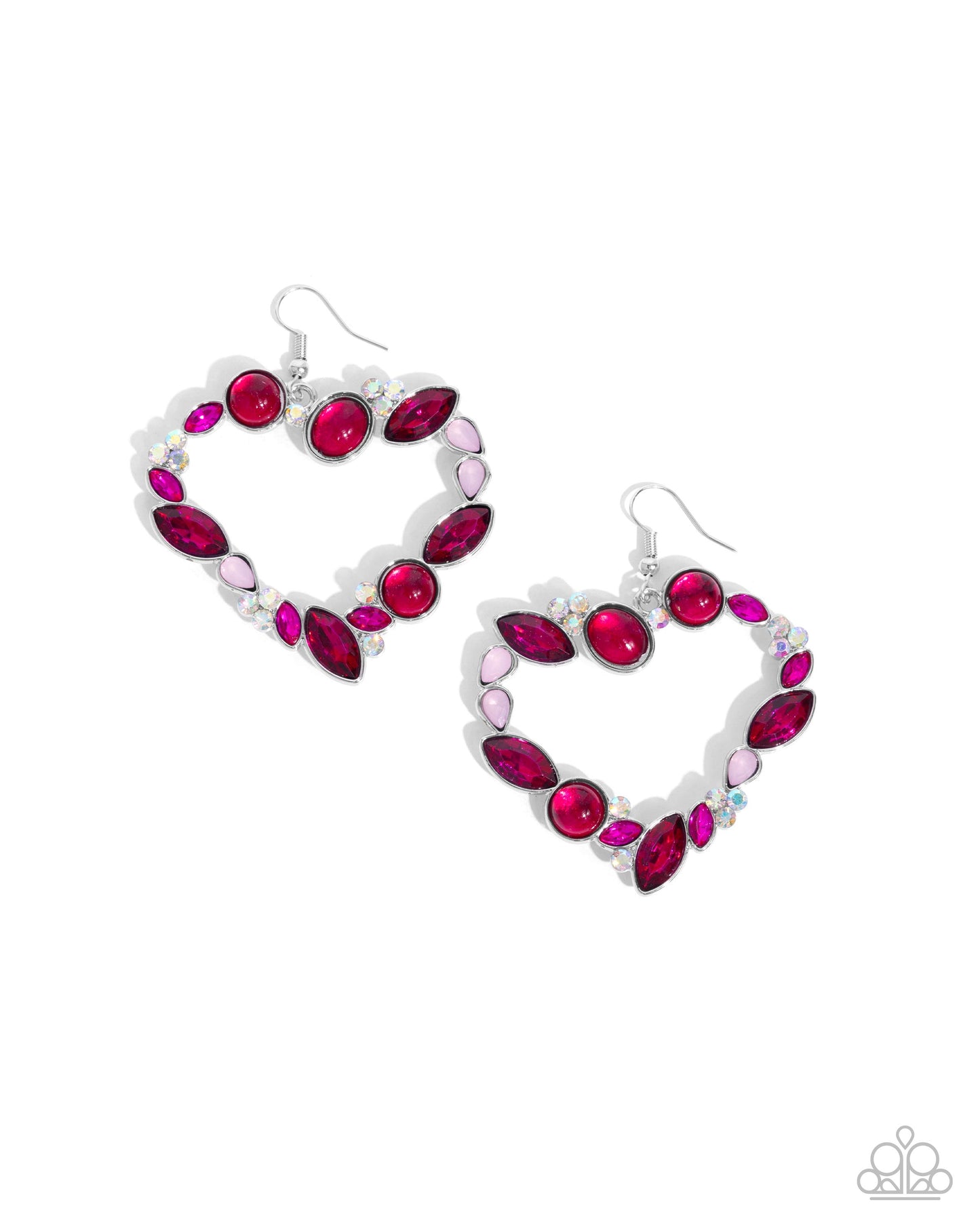 Heart Hierarchy Pink Earrings Paparazzi