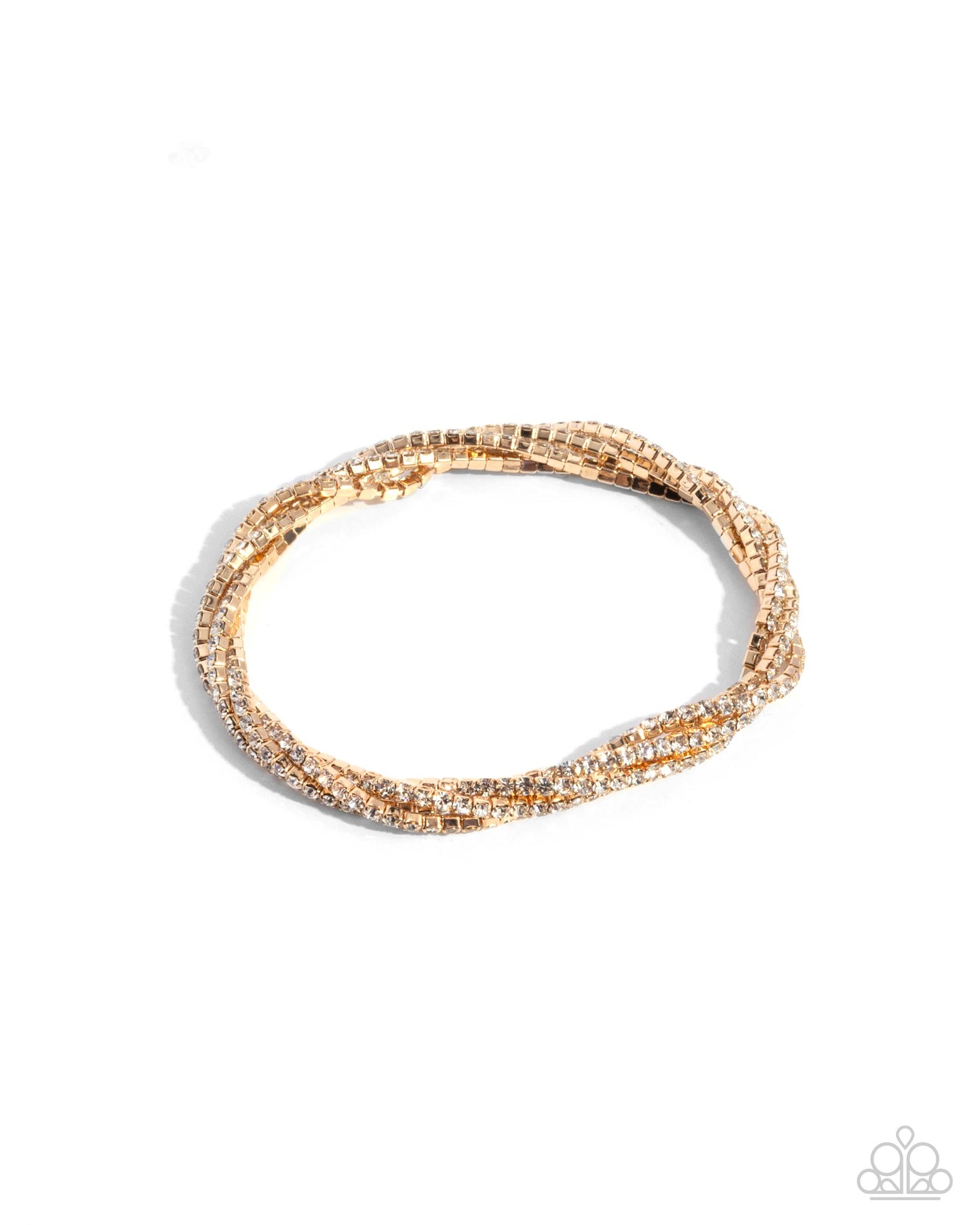 Twisted Triumph Gold Bracelet Paparazzi