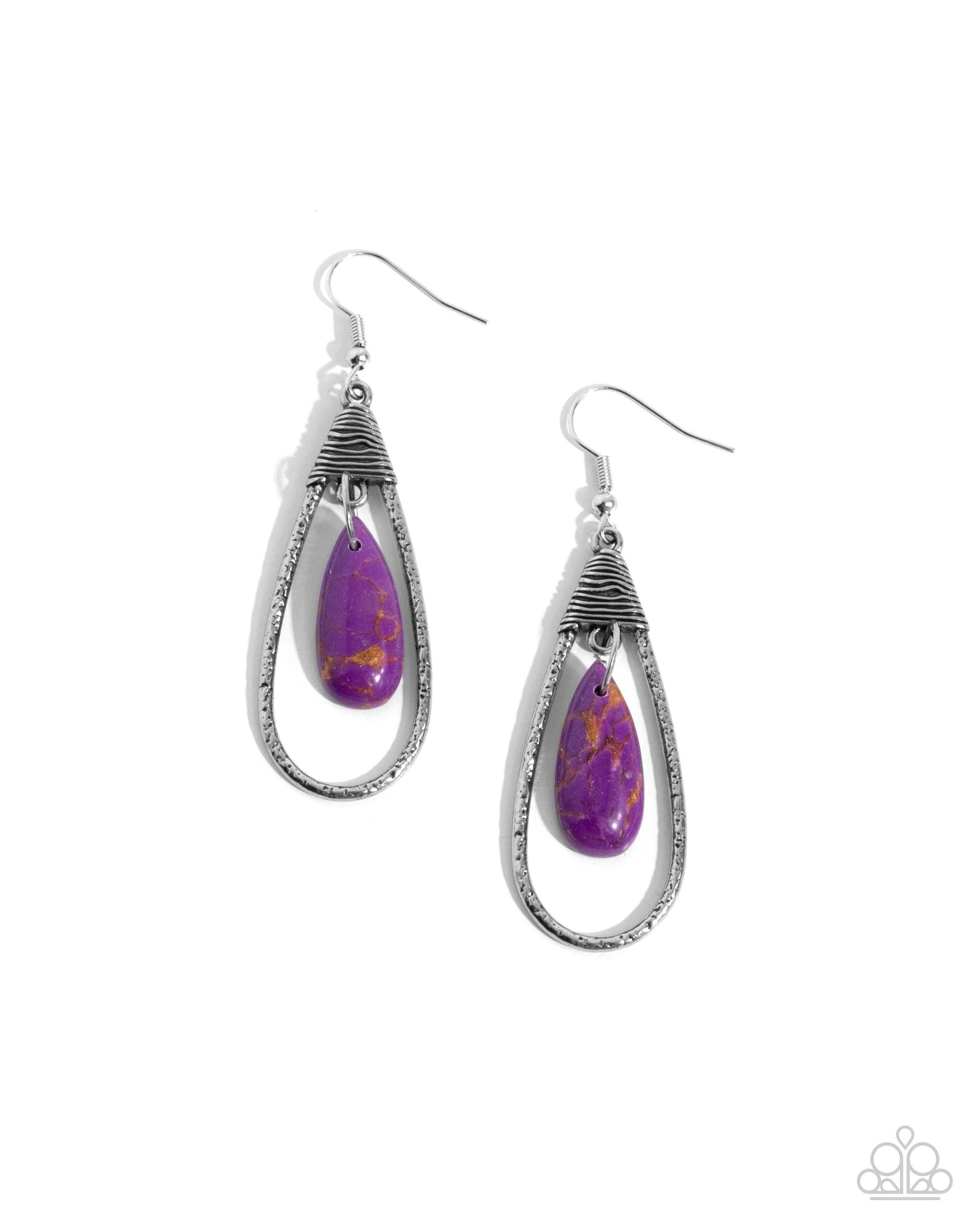 Neatly Natural Purple Earrings Paparazzi