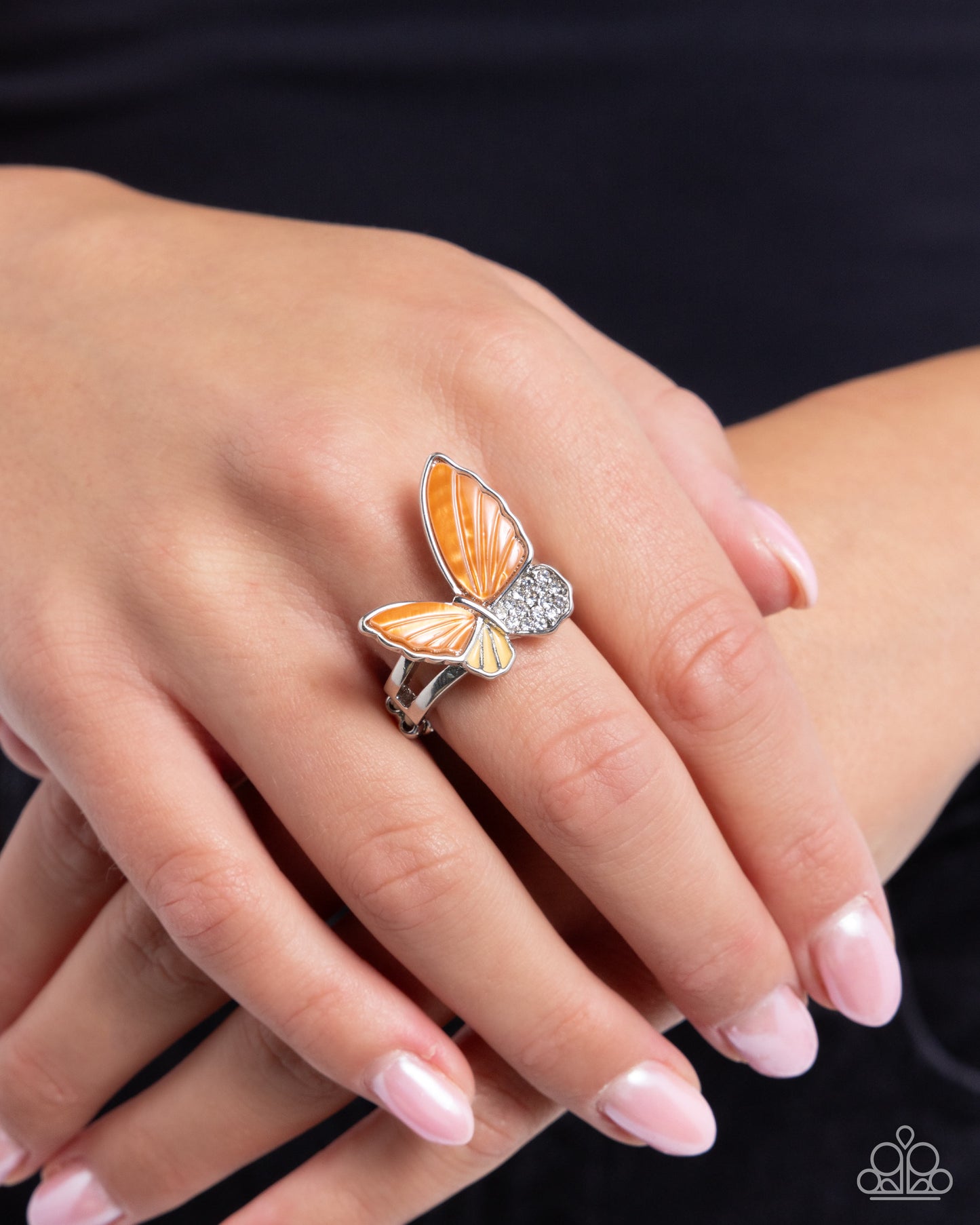 Fluttering Fidelity Orange Ring Paparazzi