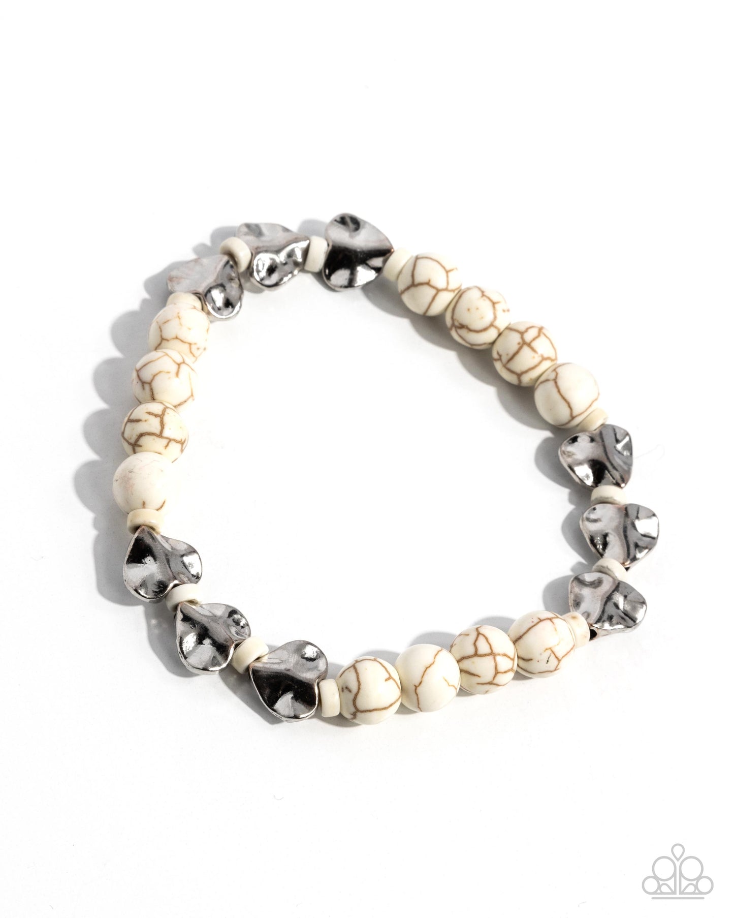 Festival Fling White Bracelet Paparazzi