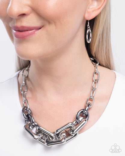 Resolute Radiance Silver Necklace Paparazzi