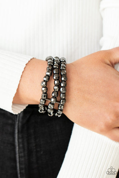 Magnetically Maven Black Bracelet Paparazzi