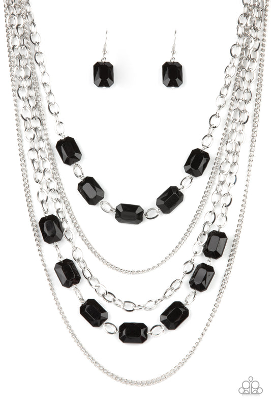 Standout Strands Black Necklace Paparazzi