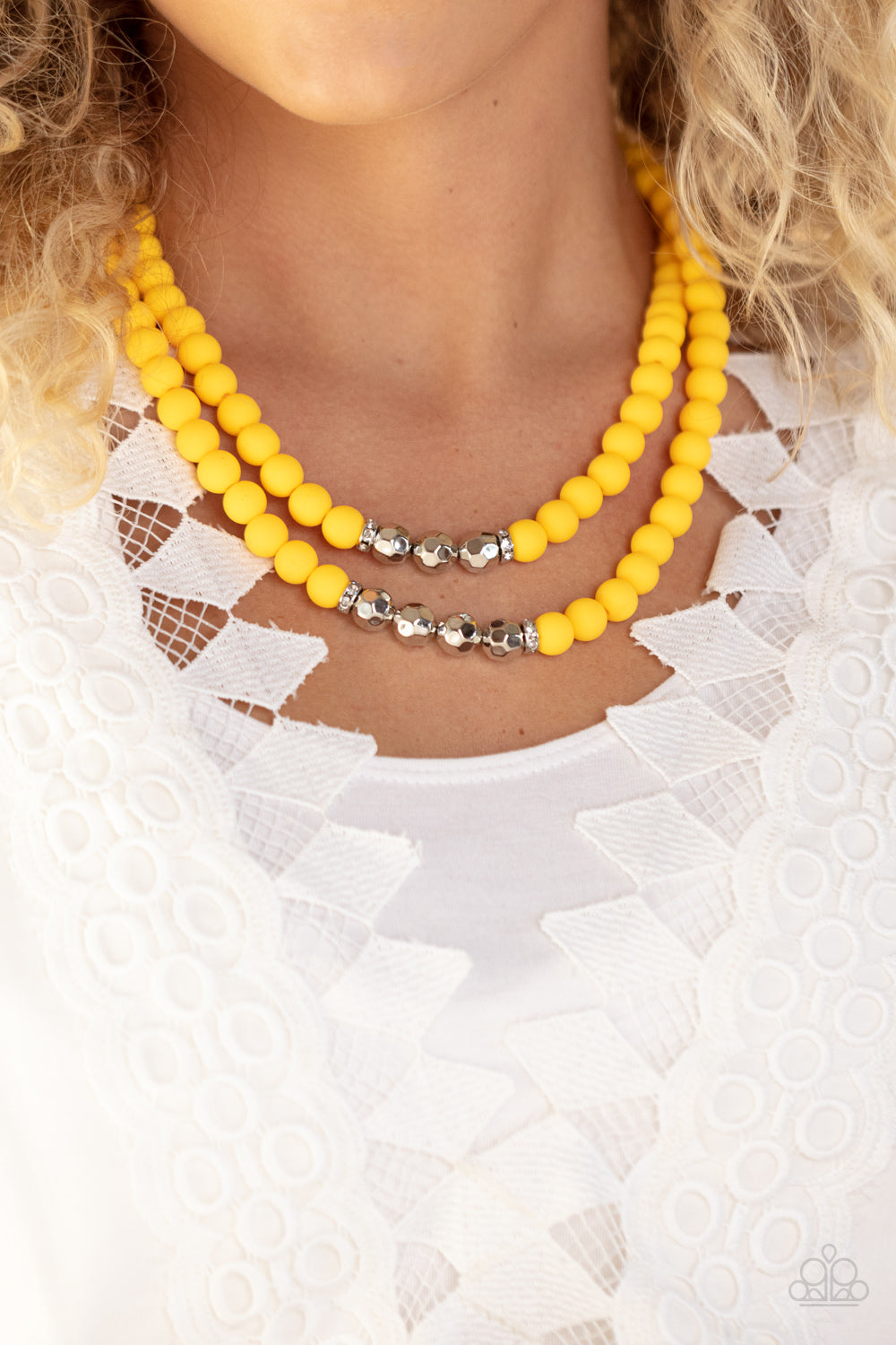 Summer Splash Yellow Necklace Paparazzi