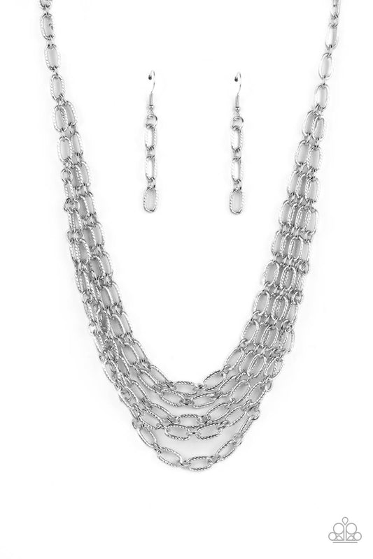 House of CHAIN Silver Necklace Paparazzi