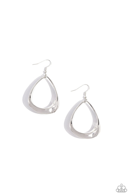 Subtle Solstice Silver Earrings Paparazzi