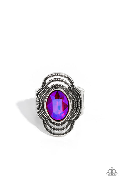 Entrancing Edge Pink Ring Paparazzi