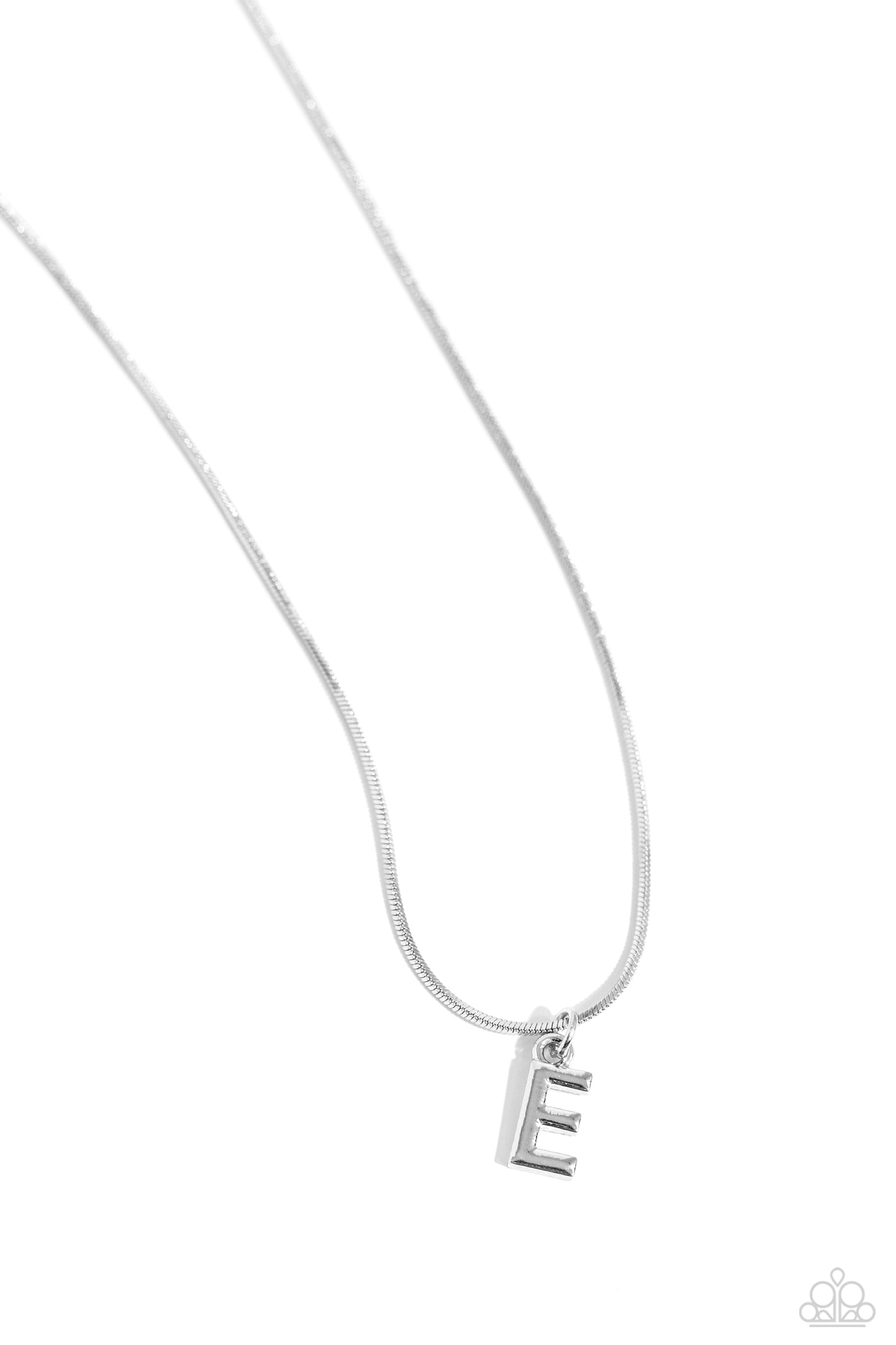 Seize the Initial Silver * E * Necklace Paparazzi