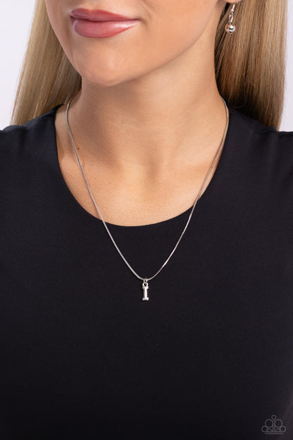 Seize the Initial Silver * I * Necklace Paparazzi