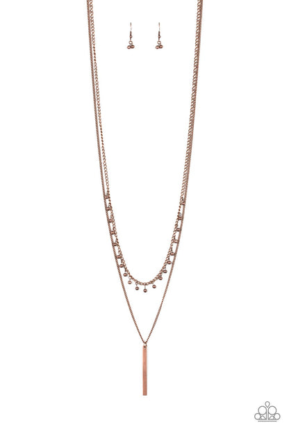 Keep Your Eye On The Pendulum Copper Necklace Paparazzi 